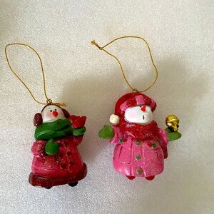 N W BLIZZARD CHRISTMAS SNOWMEN ORNAMENTS